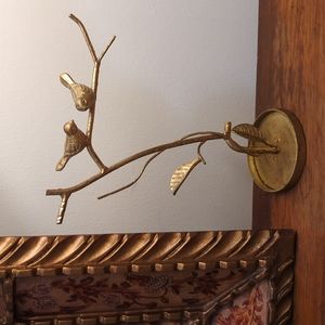 Anthropologie Gold Bird Necklace & Ring Holder